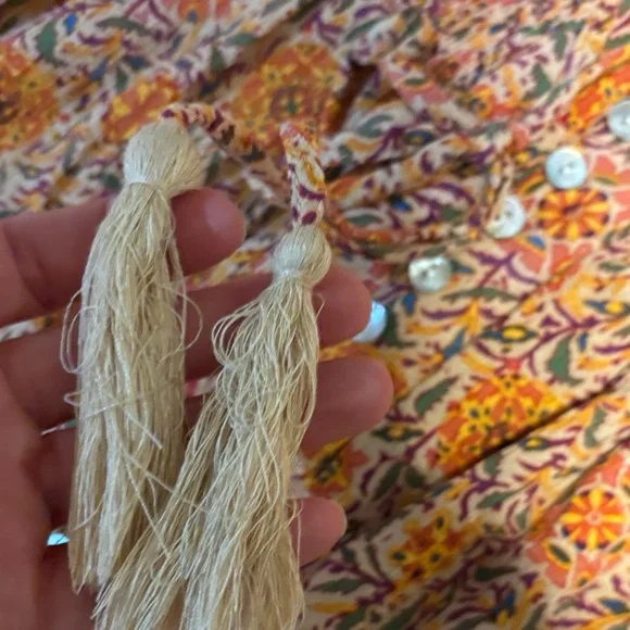 Rachel Zoe Vibrant Orange Floral Maxi Skirt - Picture 4 of 10